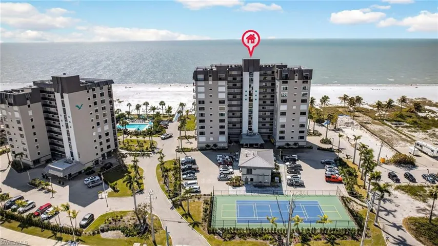 Aerial View of Caper Beach Club on Gulf