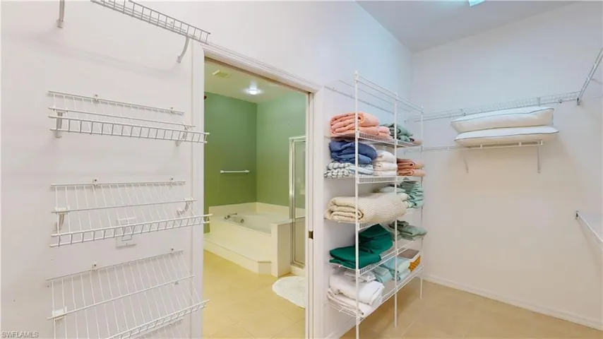 View of spacious closet