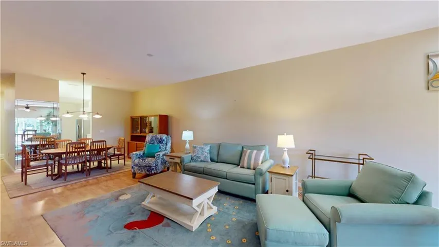 Living room featuring wood finished floors