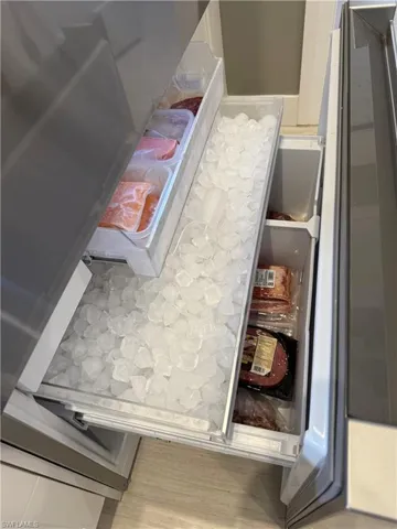 Freezer with huge ice maker