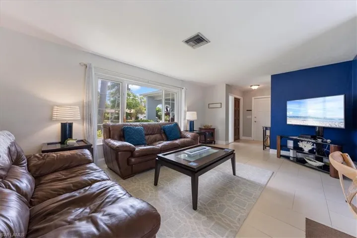 Living area featuring visible vents