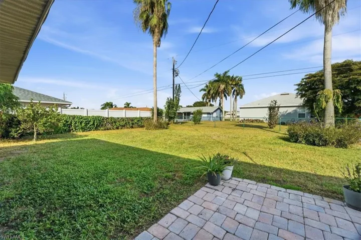 View of yard with a patio