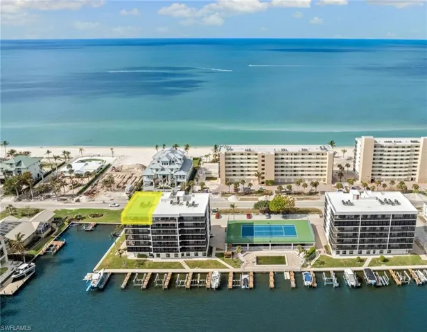 Top corner front to back with Gulf and bay views