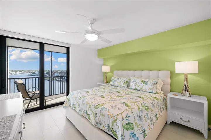 Bay views from guest bedroom