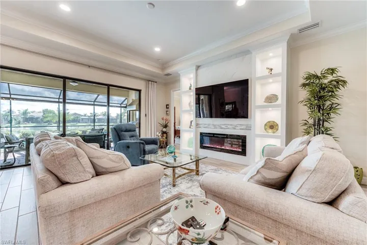 Expertly designed and built, this lovely wall feature with fireplace
