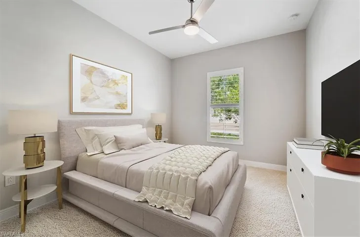 Virtually Staged Guest Bedroom