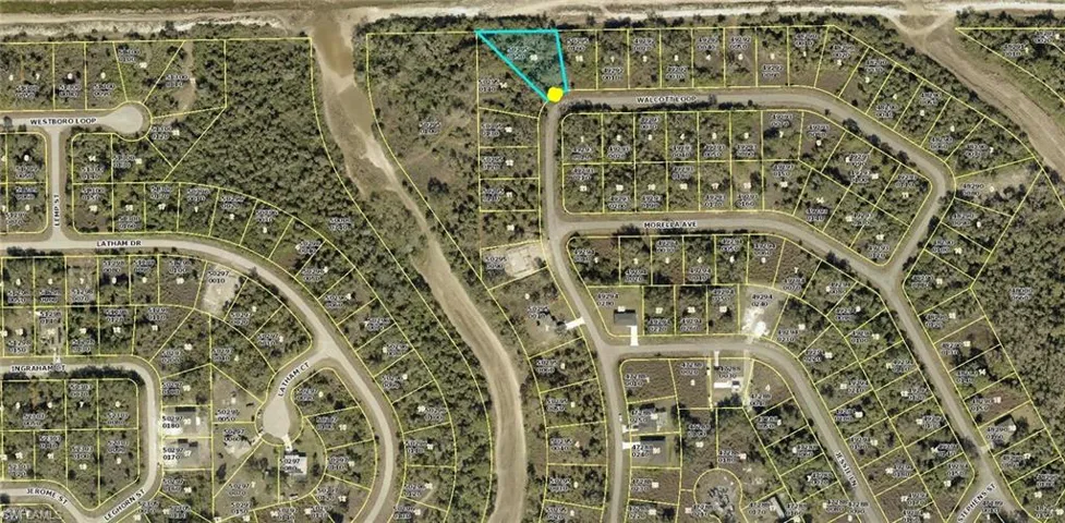 Aerial view of property's location