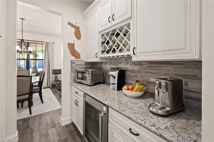 Butler pantry, wine refrigerator