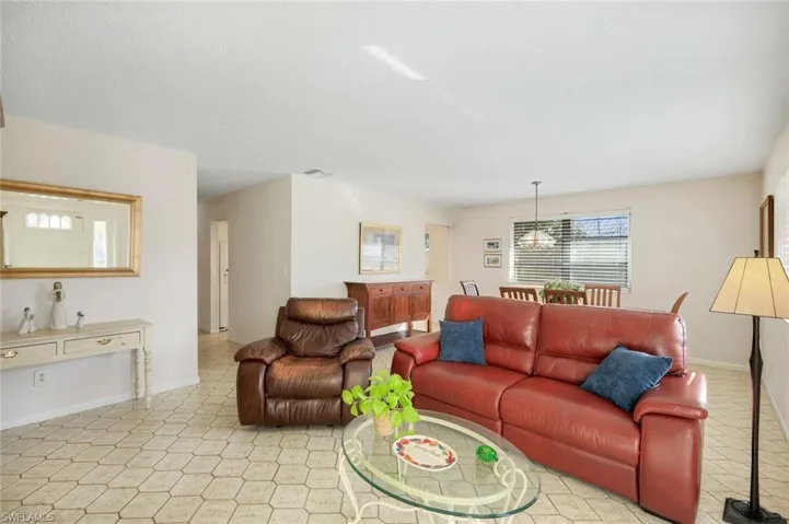 Spacious living room and dining room combination perfect for entertaining