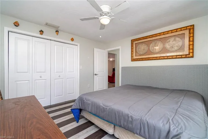 The 1st of the 2 guest bedrooms
