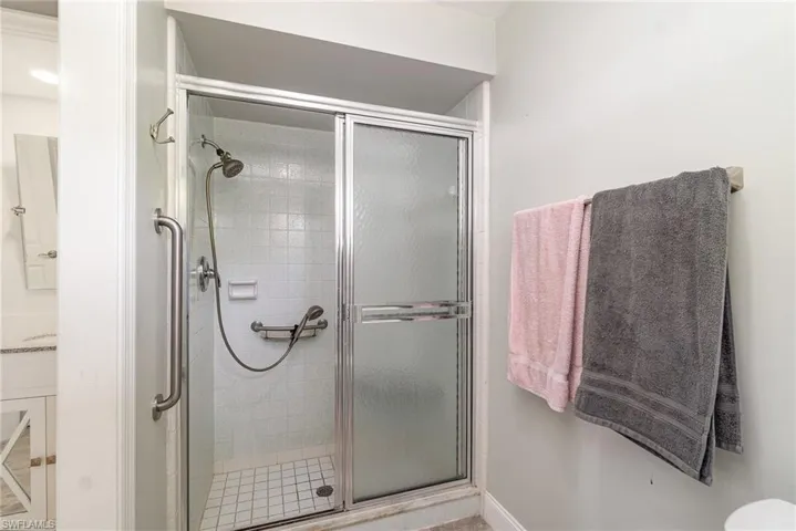 Easy access stand-up shower for the utmost in safety