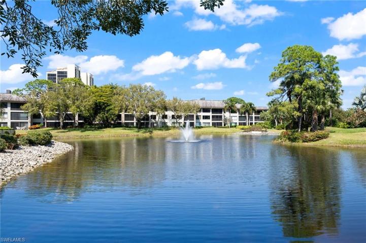 Glimpses of the Pond from this condo