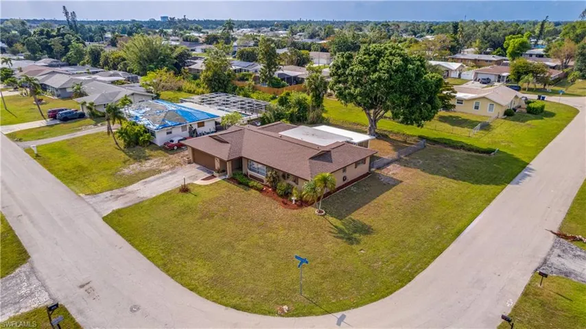 Aerial View of 1677 S Fountainhead Rd. Fort Myers, FL 33919
