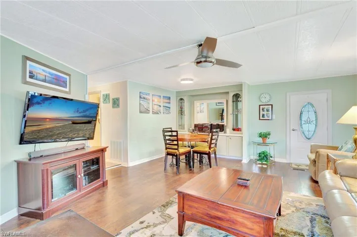 New sub flooring in living room, dining room & guest