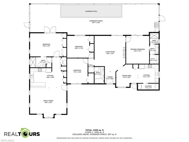 Legal duplex or you can take out one wall and make it a 4/3 with 2 kitchens. floorplan isn't exact doesn't show entrances- all separate true duplex