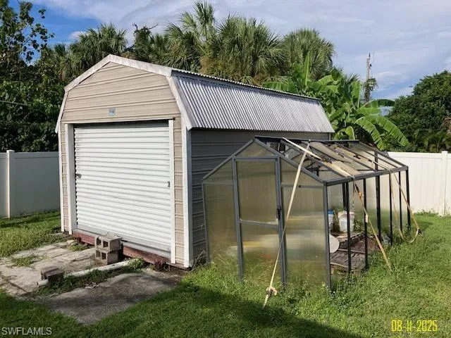View of greenhouse