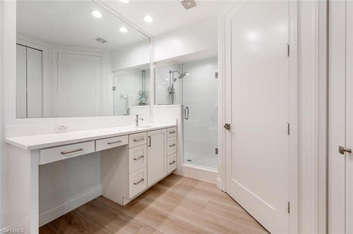 Frameless Shower Door and separate water closet