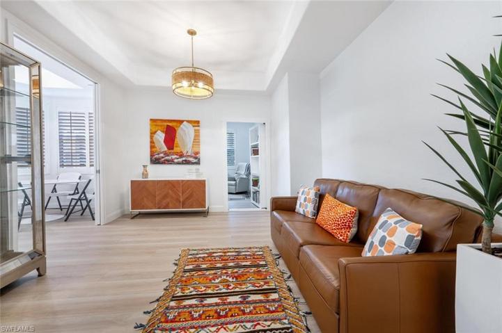 Separate Office or 3rd bedroom space off the dining/flex area. When the door is closed it is a bookcase, genius!