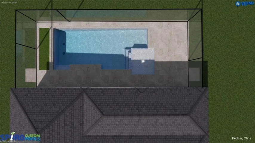 VIRTUAL RENDERING OF A POSSIBLE POOL
