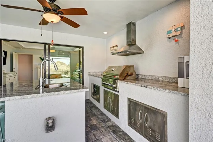 Outdoor kitchen and grill