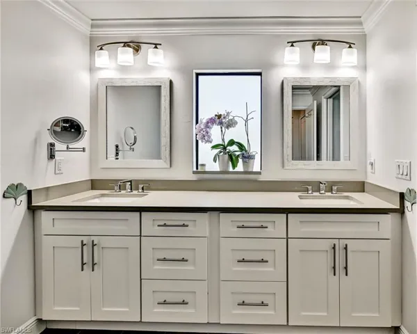 Primary Bathroom with double vanity