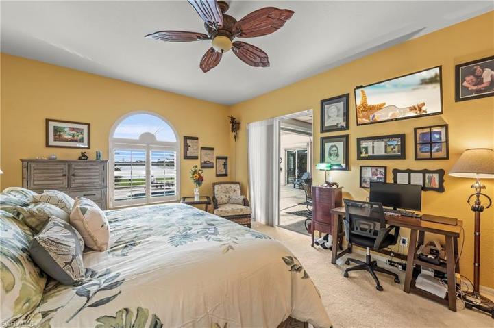 Master Bedroom with Lake/Pool View