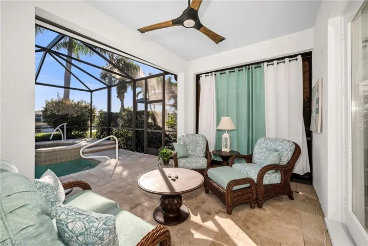 One of two spacious areas on the lanai
