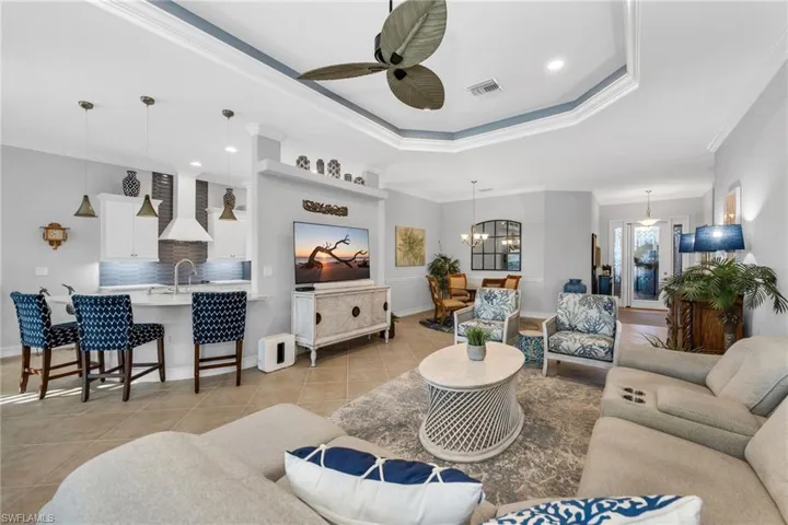 Open floor plan for easy entertaining