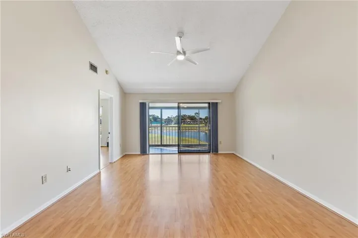 Large Living Area With Golf Course View
