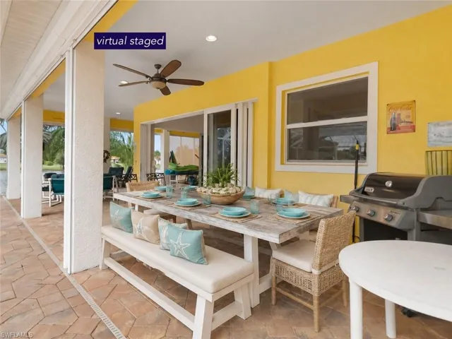 AI Virtual staging outdoor dining