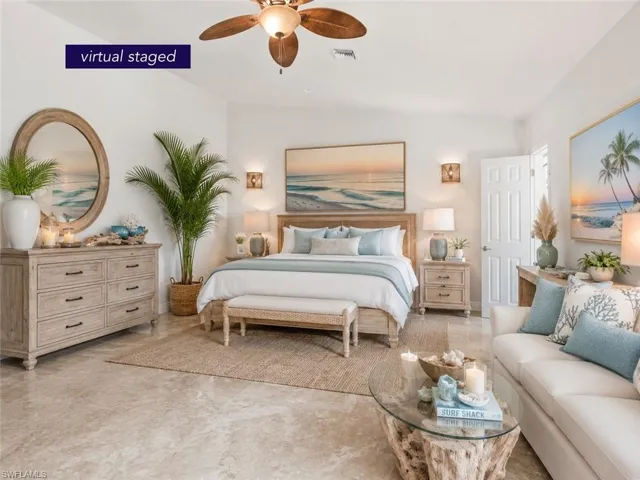 AI Virtual Staging Master Bedroom