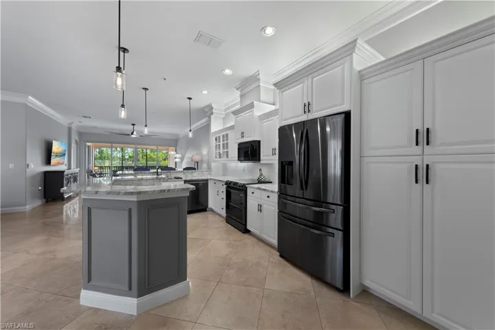 Beautifully updated kitchen with plenty of cabinets