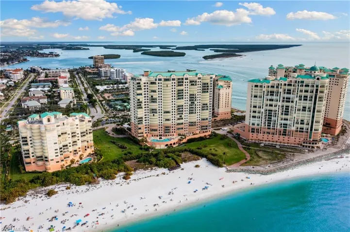 Bird's eye view of extended coastline