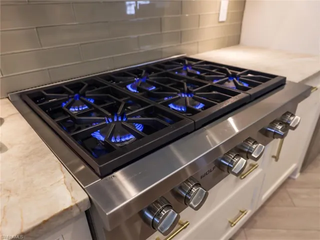 Gas Cook top in Kitchen