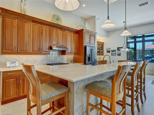 Guests can gather & visit while sharing snacks & conversation