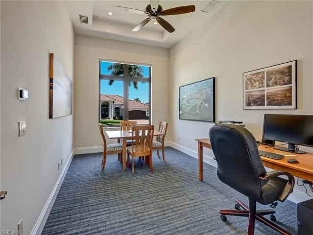 The huge office affords lots of room for work & conversations