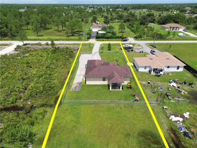 Birds eye view of property