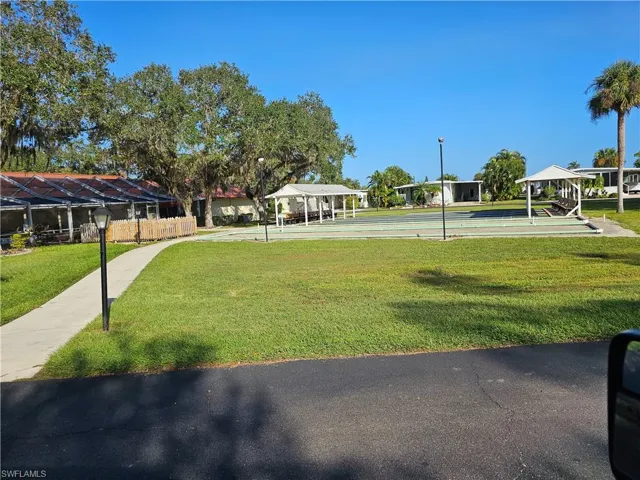Surrounding community with a lawn