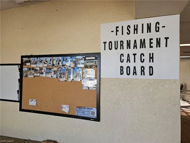 Fishing tournament brag board.