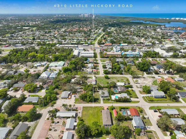 Wide aerial showing proximity to Bonita Beach Road.