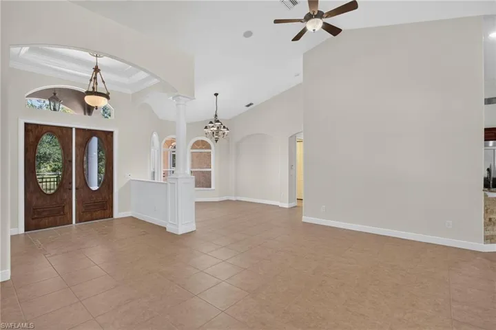 living room looking back at front door