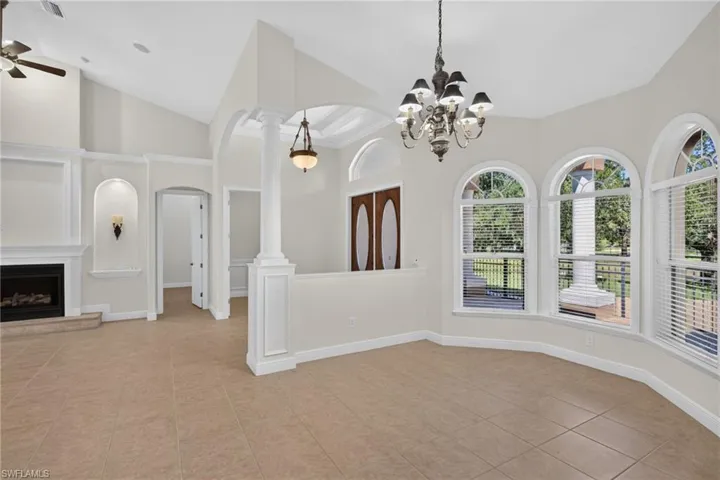 formal dinning area