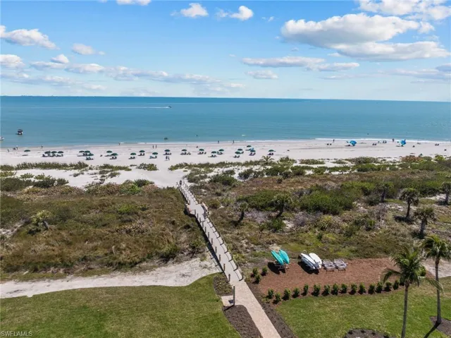 Aerial View Beach Access