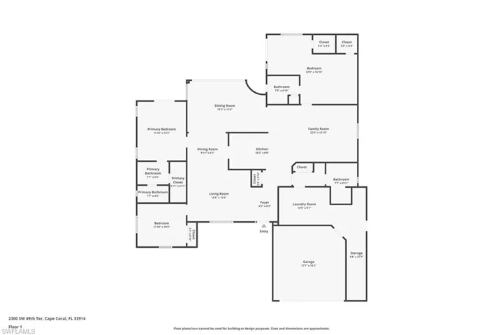 Floor plan / room layout -