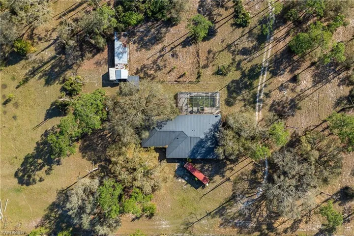 Birds eye view of property