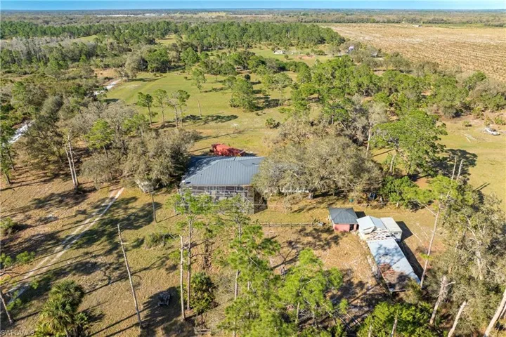 Bird's eye view with a rural view