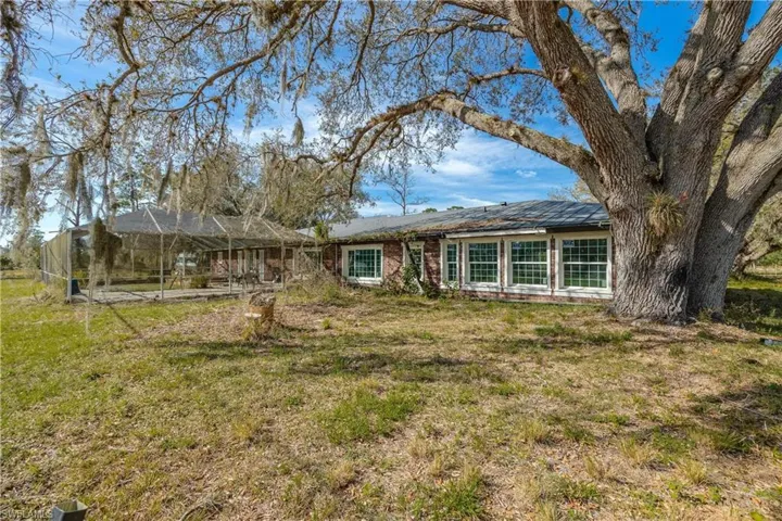 Ranch-style home with a front yard