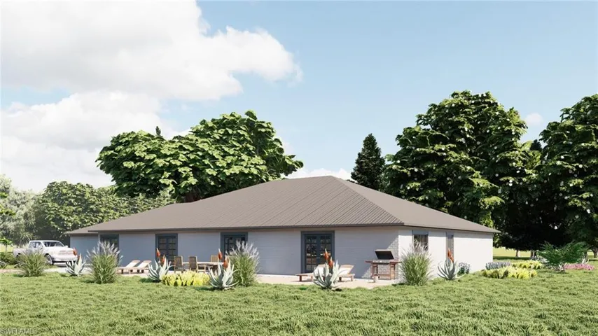 View of front of home featuring a front lawn - Conceptual Rendering