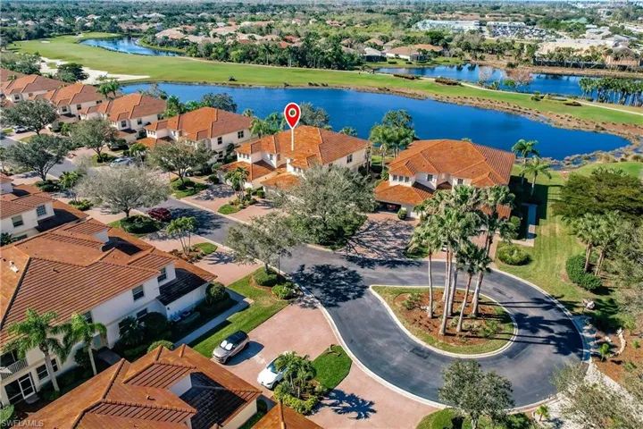 Aerial view of property near cul de sac and close to walking trails