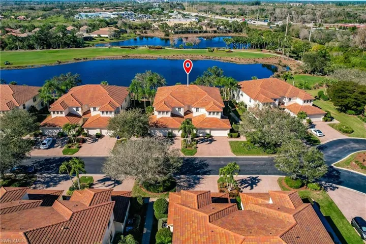 Aerial view of Lake and Golf course